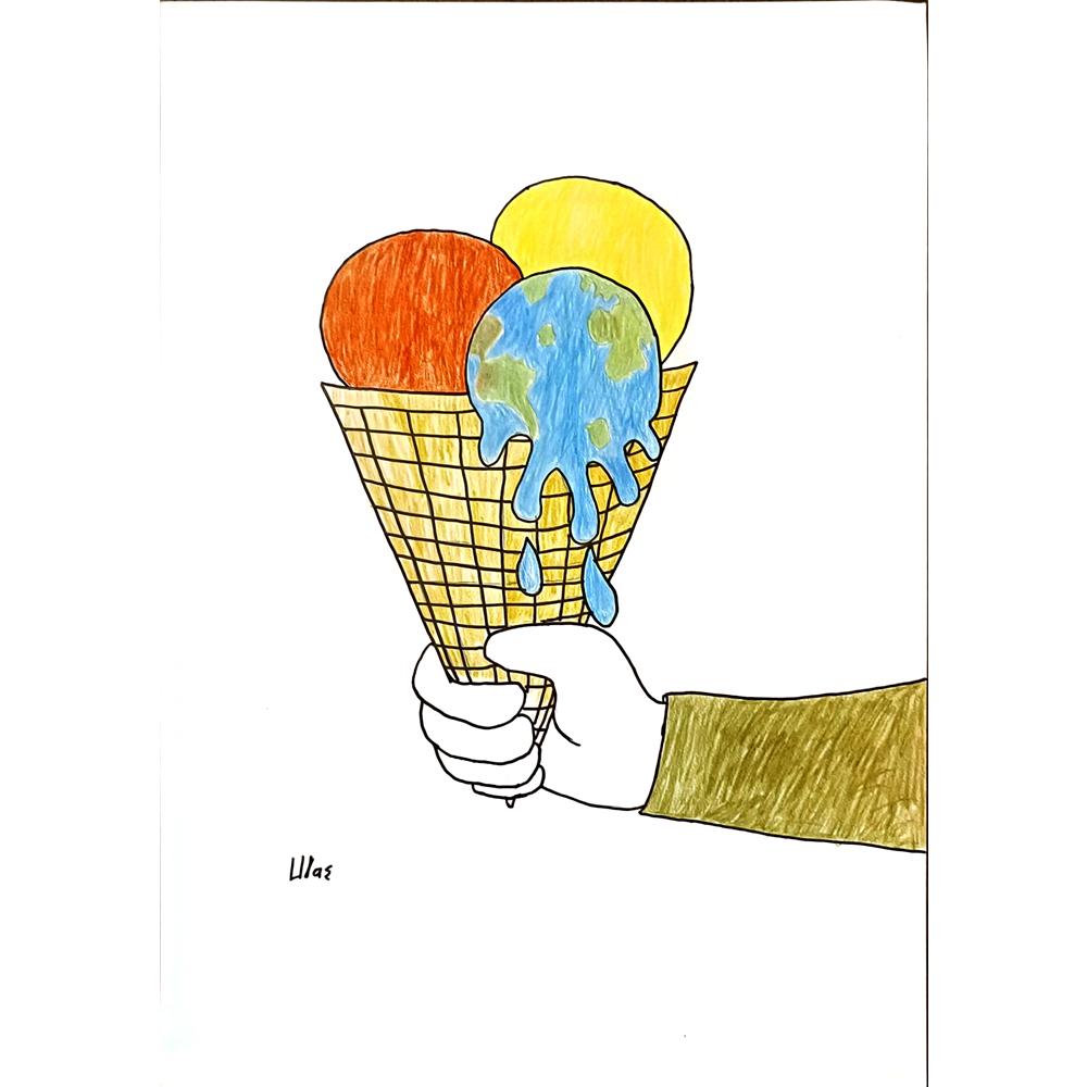 Ulaşİğit 29x21cm Orijinal Karikatür BOD06915
