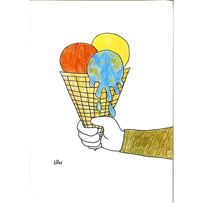Ulaşİğit 29x21cm Orijinal Karikatür BOD06915