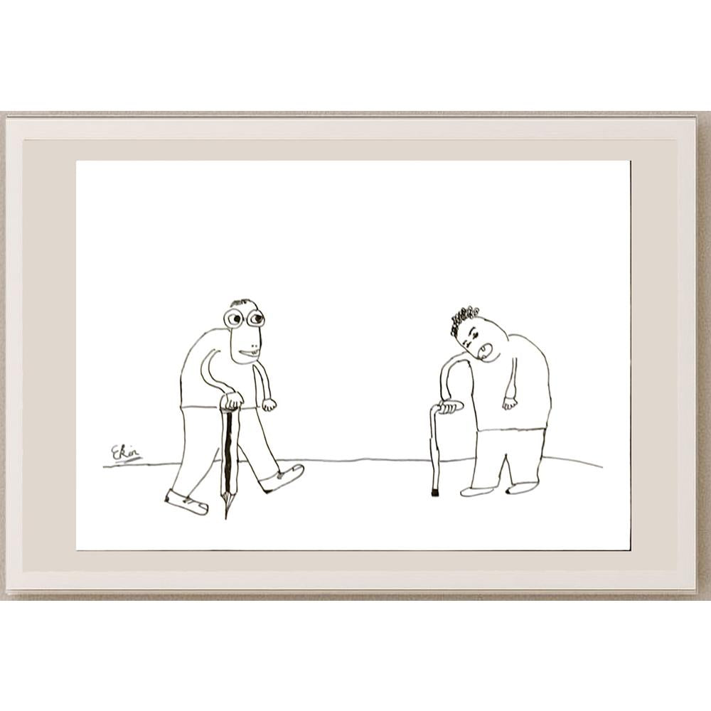 EkinÖzeskici 29x21cm Orijinal Karikatür BOD06918