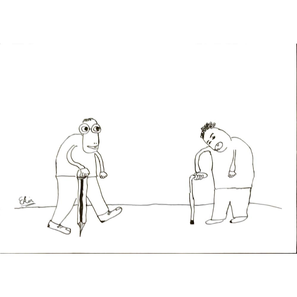 EkinÖzeskici 29x21cm Orijinal Karikatür BOD06918