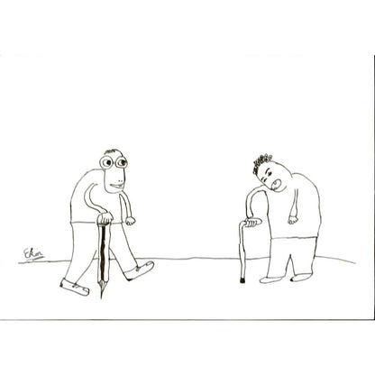 EkinÖzeskici 29x21cm Orijinal Karikatür BOD06918
