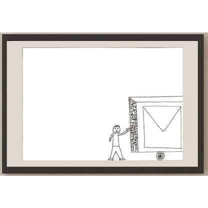 Çağdaş Uçurum 29x21cm Orijinal Karikatür BOD06919
