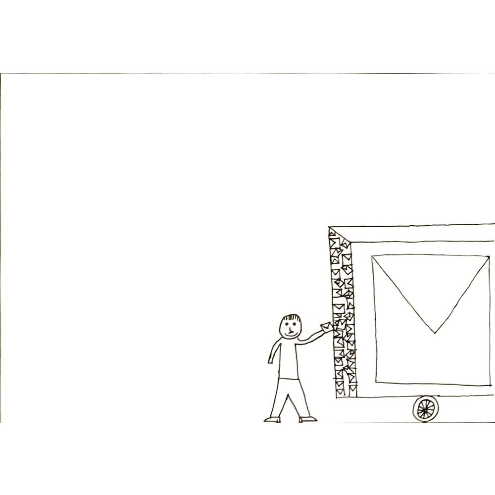 Çağdaş Uçurum 29x21cm Orijinal Karikatür BOD06919