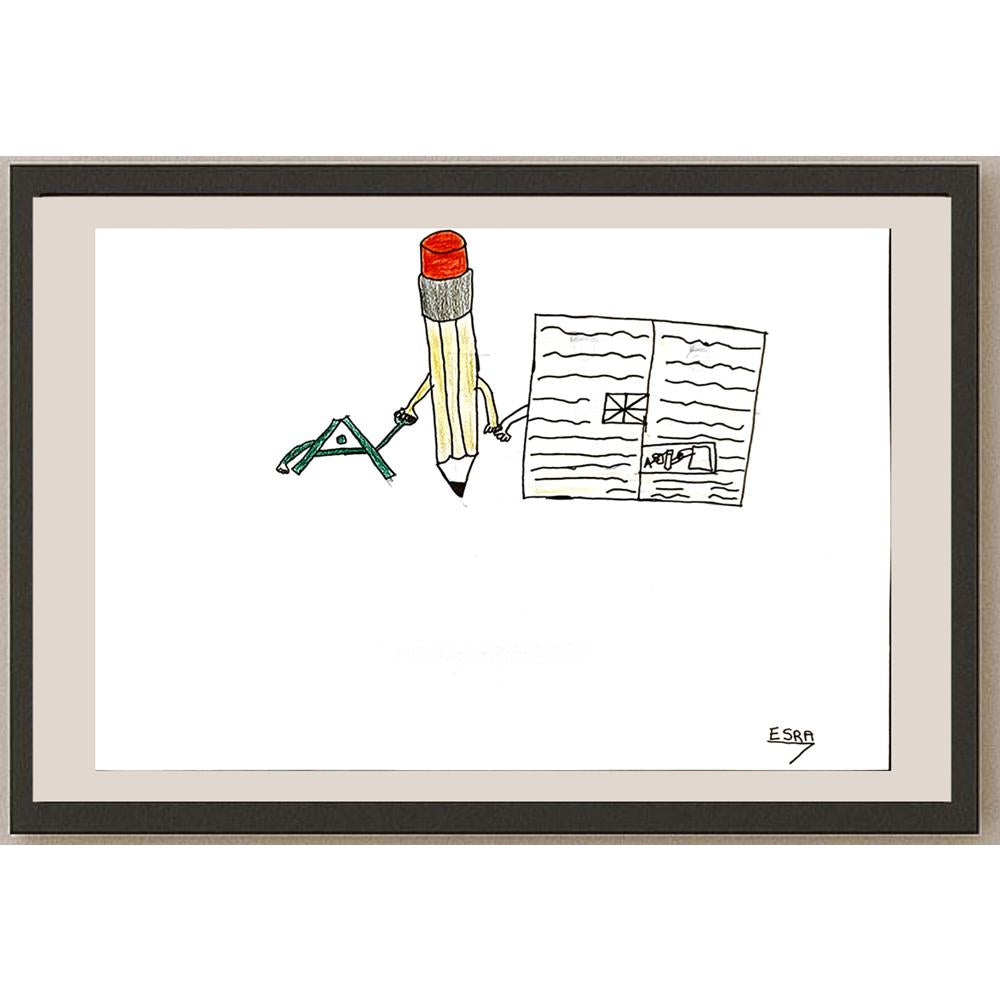 Esra Sezer 29x21cm Orijinal Karikatür BOD06923