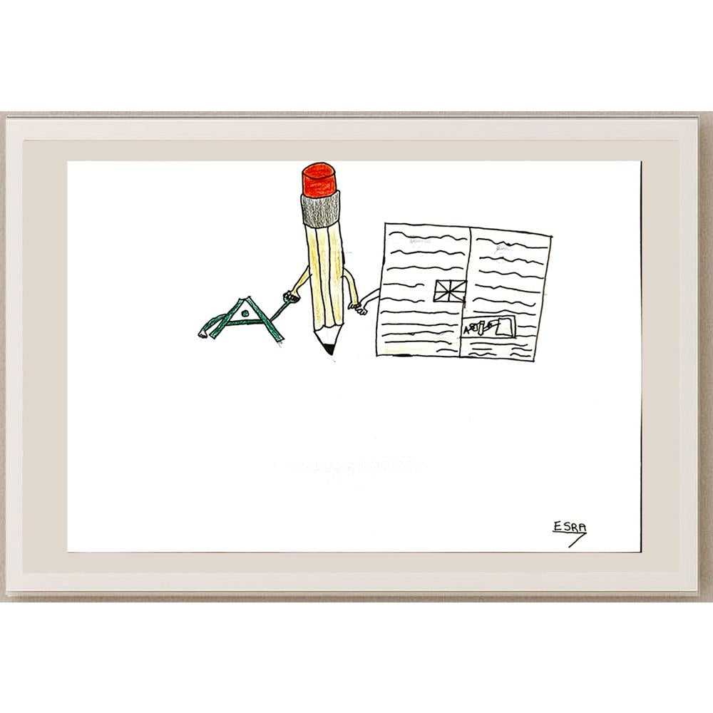 Esra Sezer 29x21cm Orijinal Karikatür BOD06923