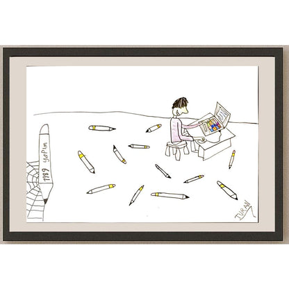 Turan Deniz Kutay 29x21cm Orijinal Karikatür BOD06929