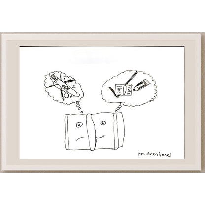 Mehmet Erşenel 29x21cm Orijinal Karikatür BOD06937