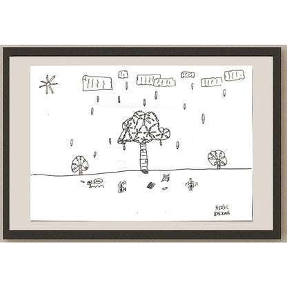 Meriç Balkan 29x21cm Orijinal Karikatür BOD06938
