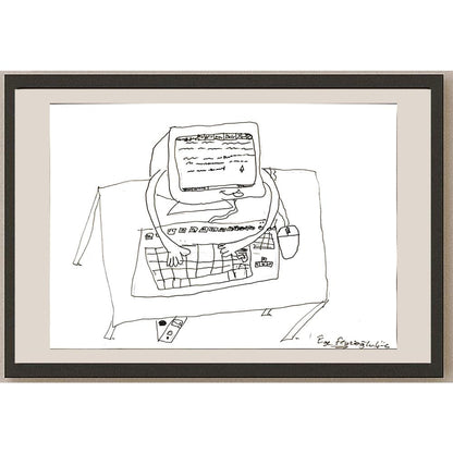 Ege Feyzioğlu 29x21cm Orijinal Karikatür BOD06939