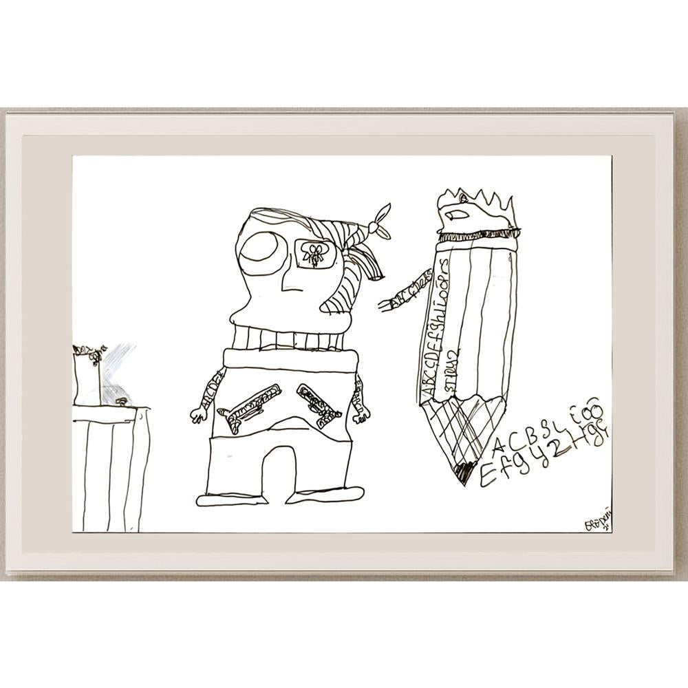 Efe Deniz Singin 29x21cm Orijinal Karikatür BOD06941