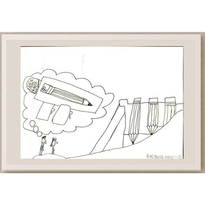 Efe Deniz Singin 29x21cm Orijinal Karikatür BOD06942