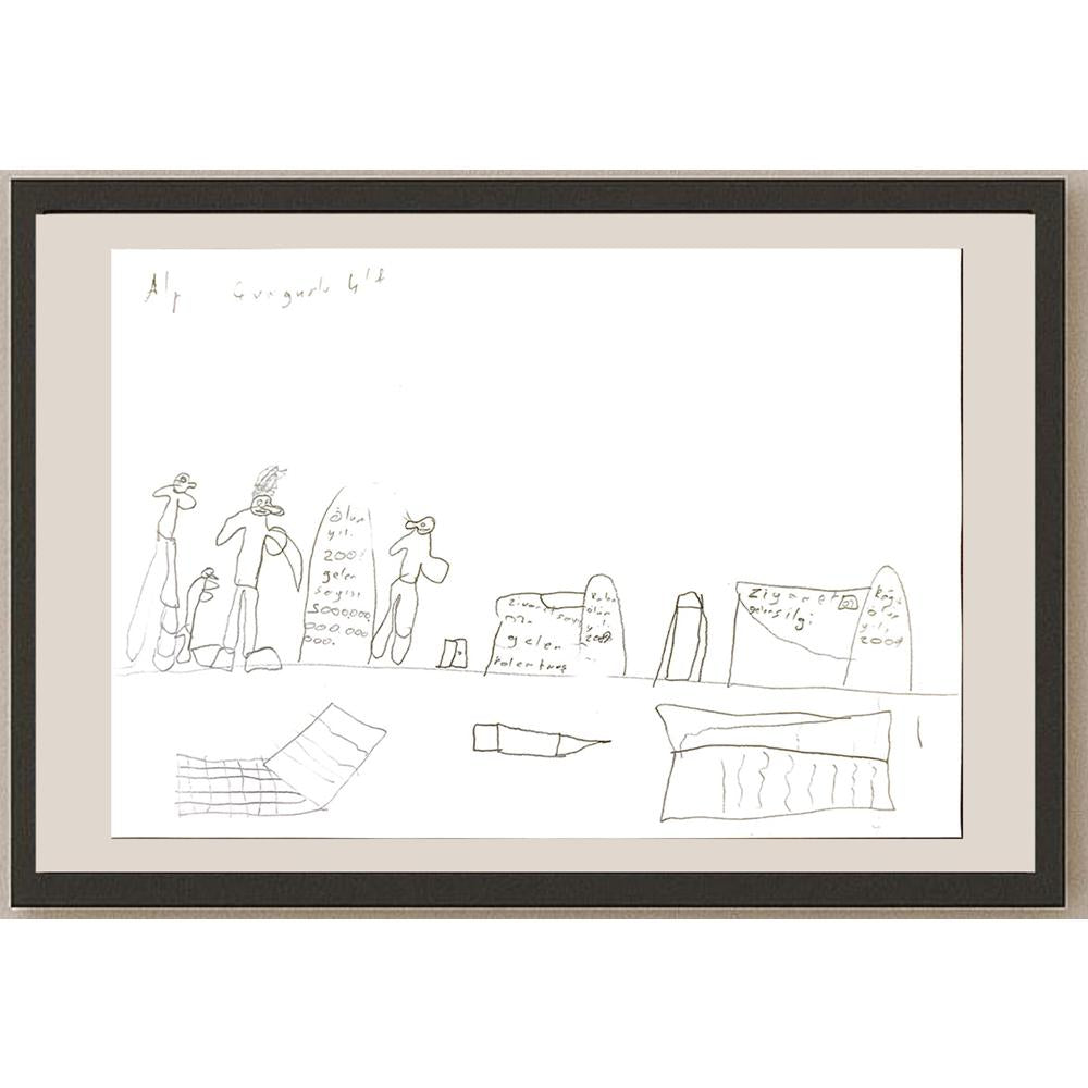 AlpÇungurlu 29x21cm Orijinal Karikatür BOD06944