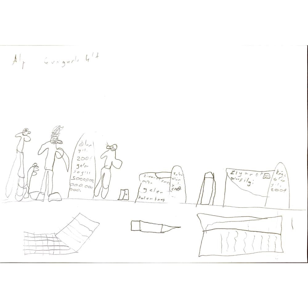 AlpÇungurlu 29x21cm Orijinal Karikatür BOD06944