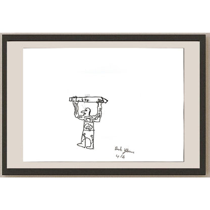 Berk Yavuz 29x21cm Orijinal Karikatür BOD06946