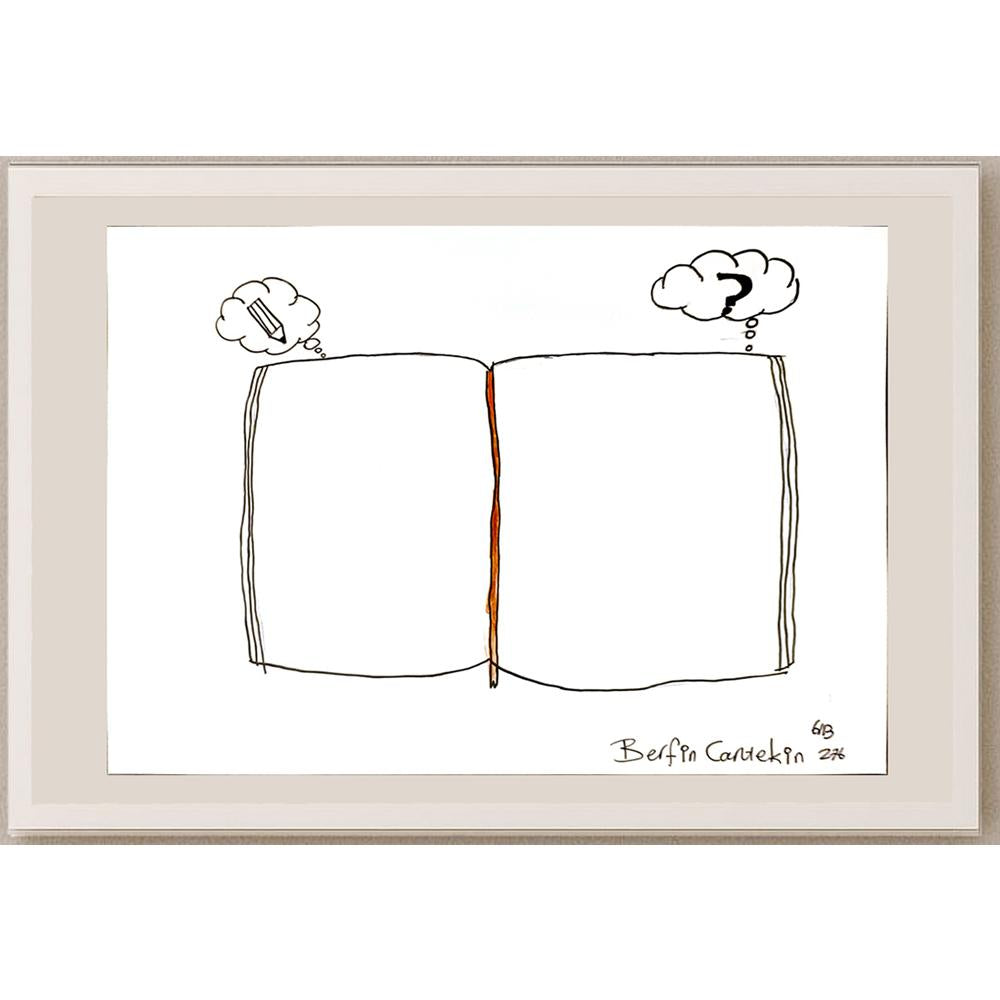 Berfin Cantekin 29x21cm Orijinal Karikatür BOD06947