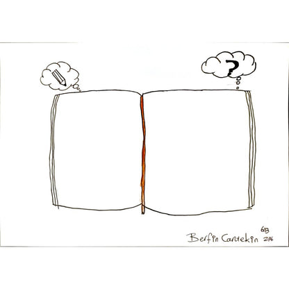 Berfin Cantekin 29x21cm Orijinal Karikatür BOD06947