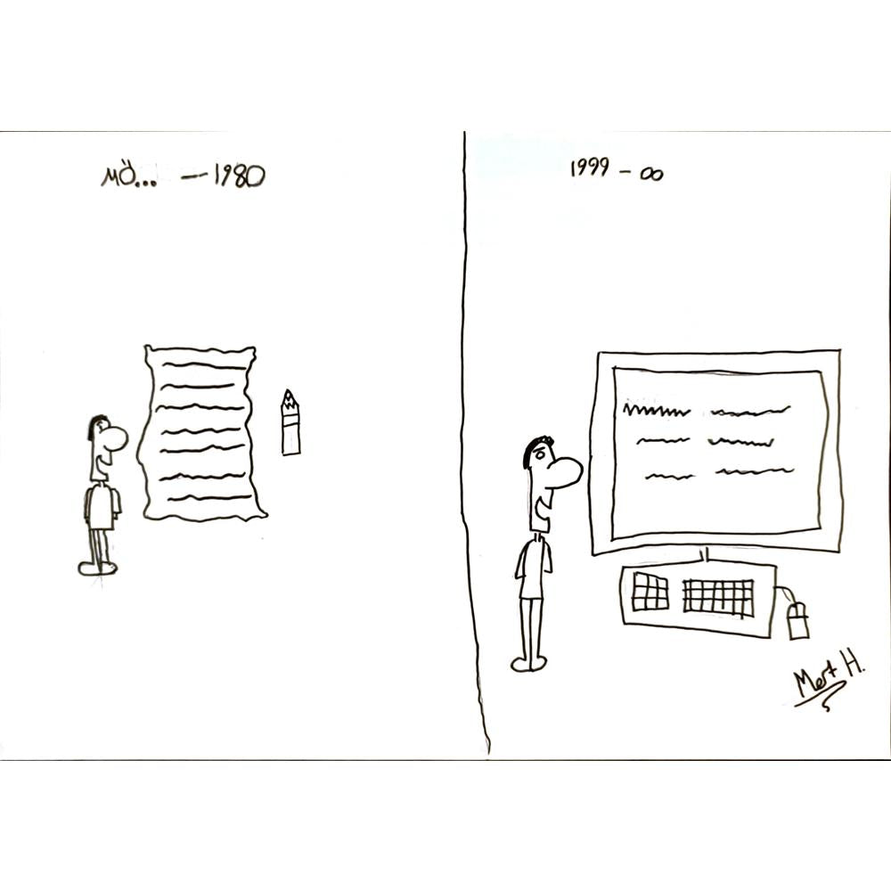 Mert Haytaoğlu 29x21cm Orijinal Karikatür BOD06948