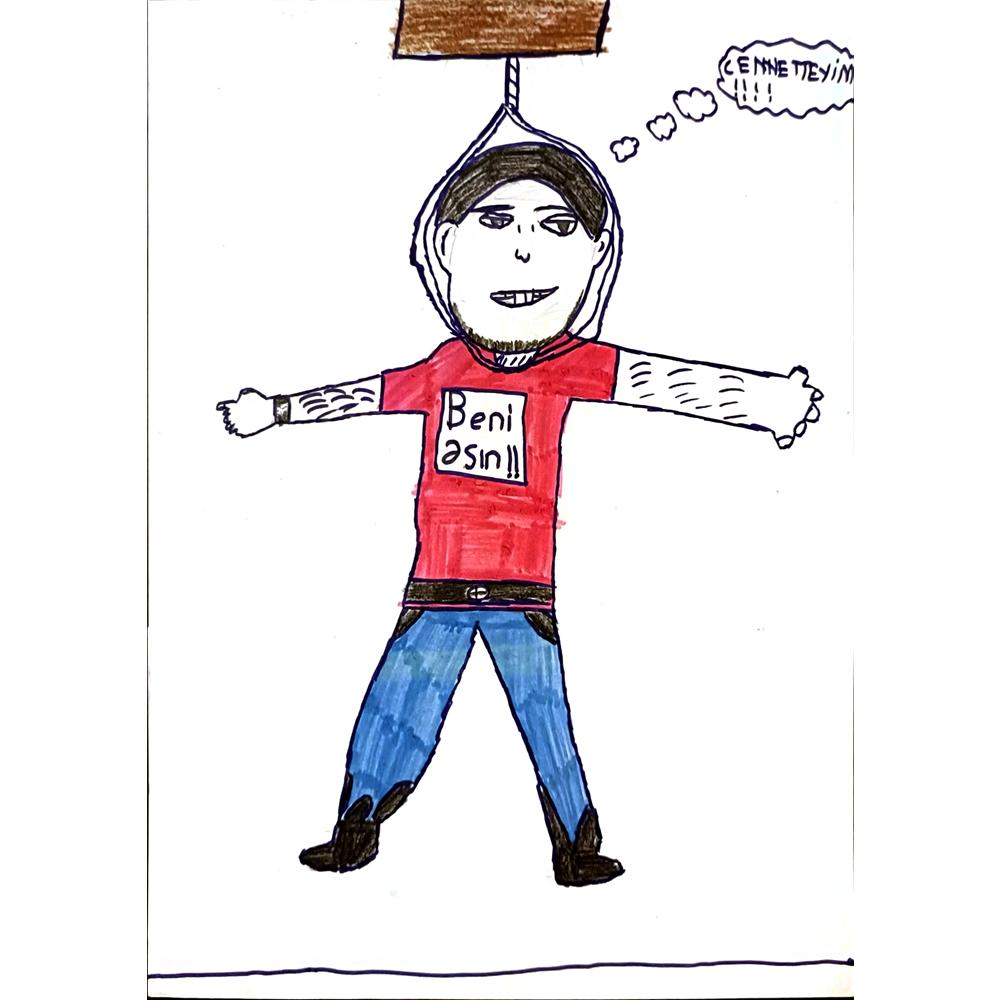 Çınar Taş 29x21cm Orijinal Karikatür BOD06956