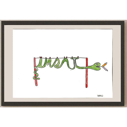 Derin LalÇevik 29x21cm Orijinal Karikatür BOD06959