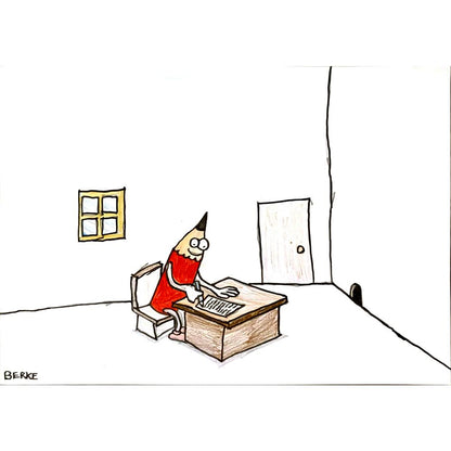 Berke Muratoğlu 29x21cm Orijinal Karikatür BOD06960