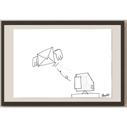 Hasan Var 29x21cm Orijinal Karikatür BOD06962