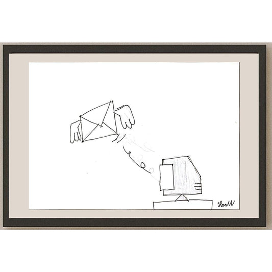 Hasan Var 29x21cm Orijinal Karikatür BOD06962