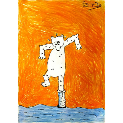 Eren Yılmaz 29x21cm Orijinal Karikatür BOD06970