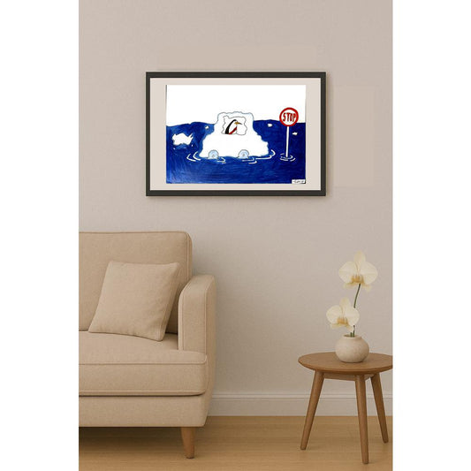 Çevik Basmacı 35x25cm Orijinal Karikatür BOD06972