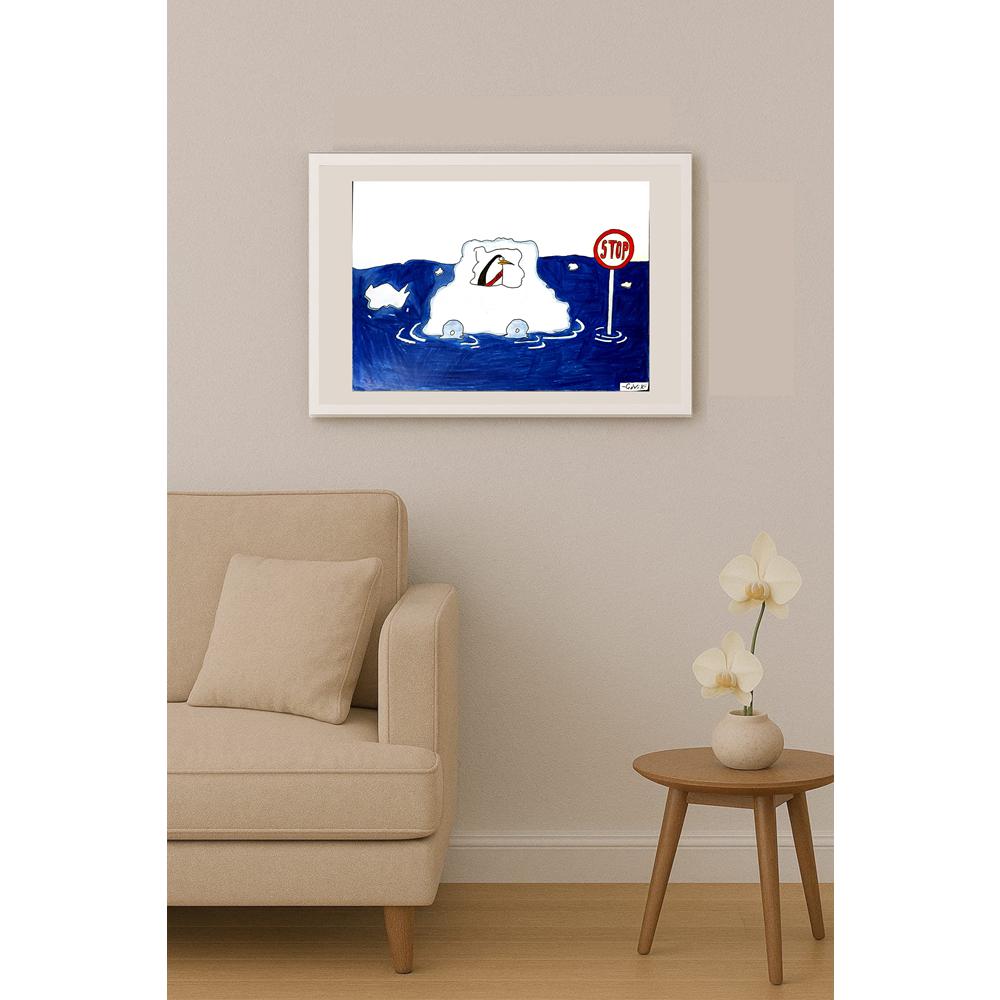 Çevik Basmacı 35x25cm Orijinal Karikatür BOD06972
