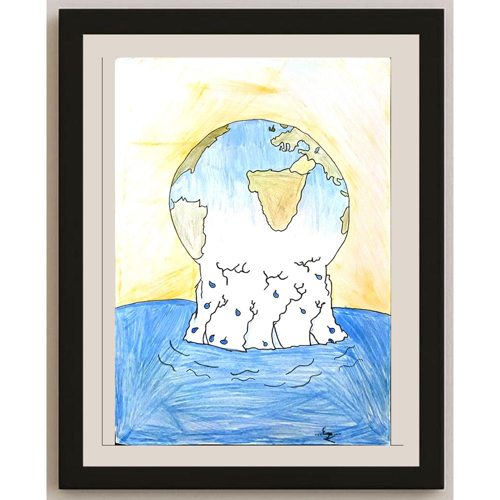 Ege Bayraktaroğlu 35x25cm Orijinal Karikatür BOD06974