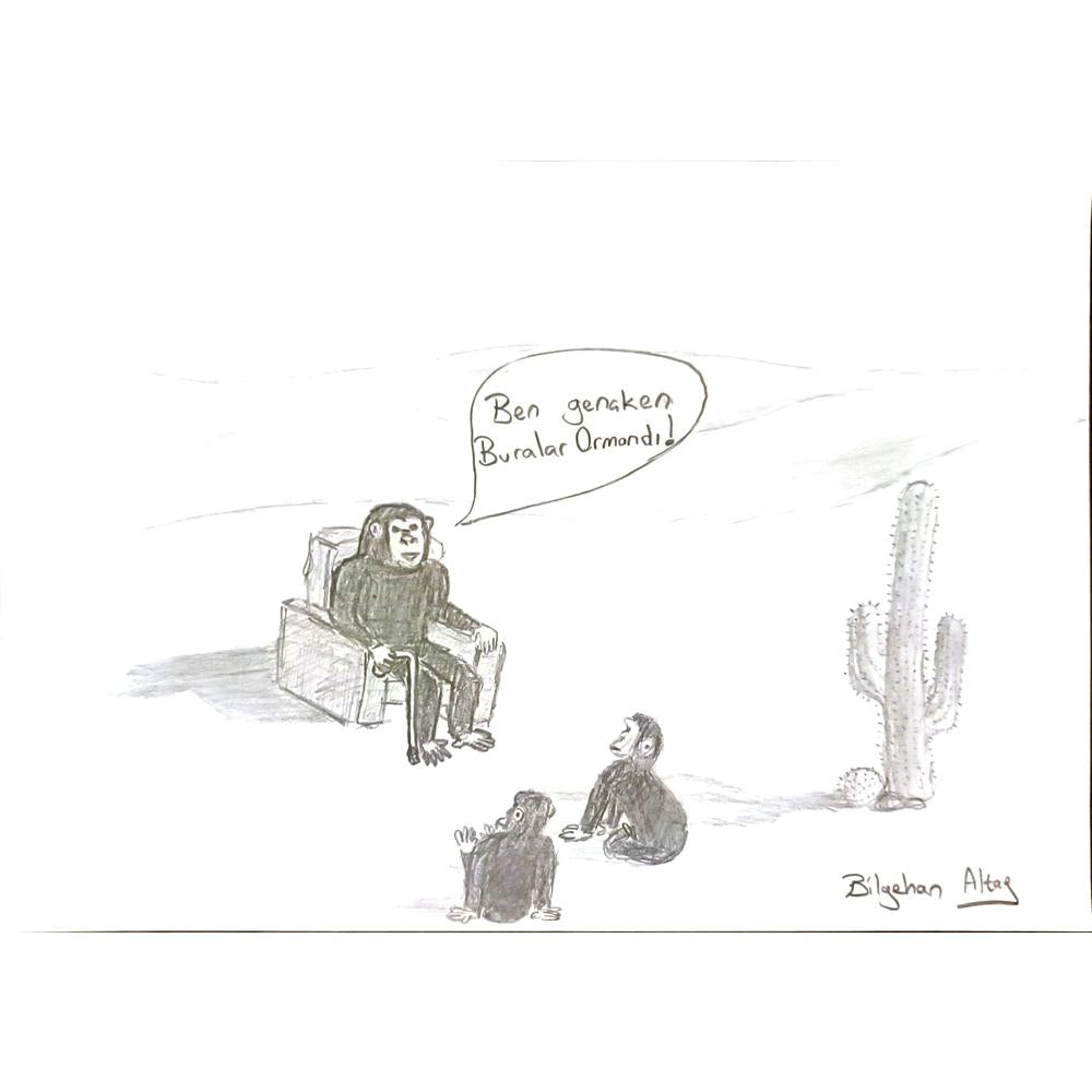 Bilgehan Altay 29x21cm Orijinal Karikatür BOD06976