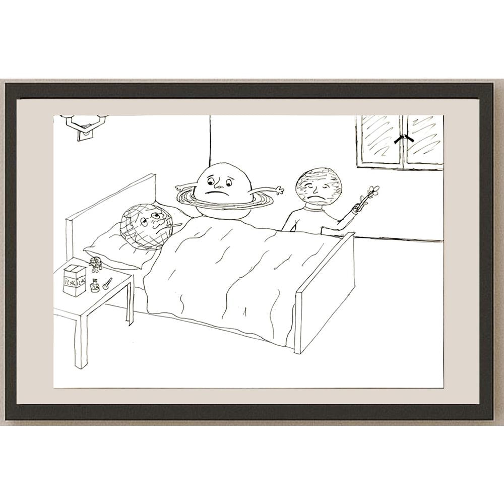 Necati ArdaŞenlik 29x21cm Orijinal Karikatür BOD06977