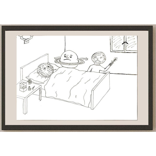 Necati ArdaŞenlik 29x21cm Orijinal Karikatür BOD06977