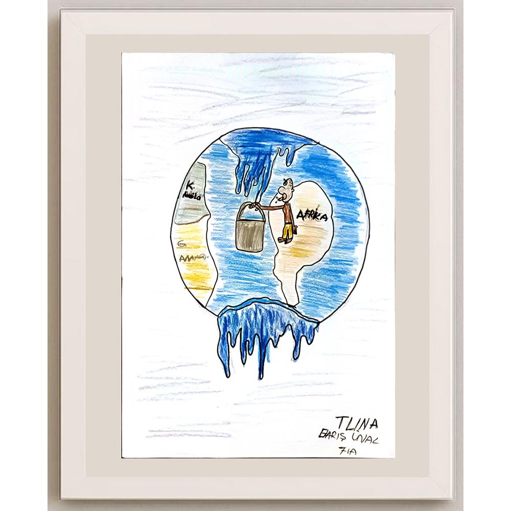 Tuna BarışÜnal 35x25cm Orijinal Karikatür BOD06978