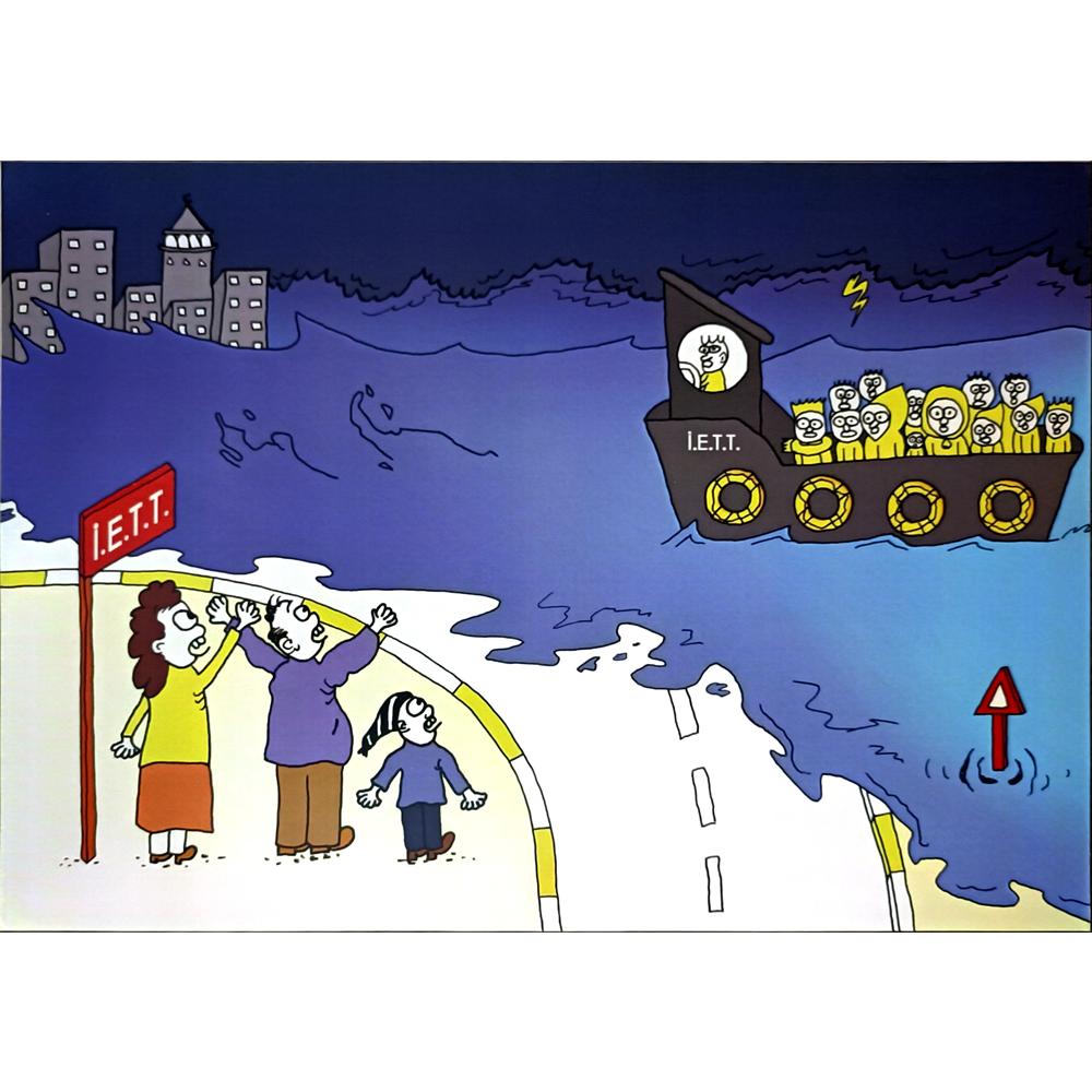 Özge Gençoğlu 29x21cm Orijinal Karikatür BOD06979