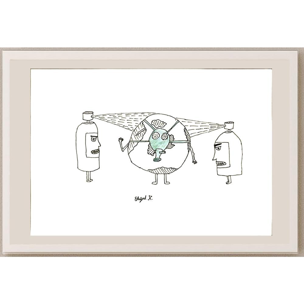 Ertuğrul Korkmaz 29x21cm Orijinal Karikatür BOD06982