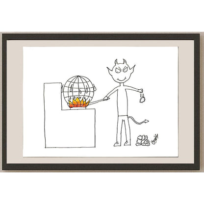 BiranÖzgür Sarıyer 29x21cm Orijinal Karikatür BOD06987