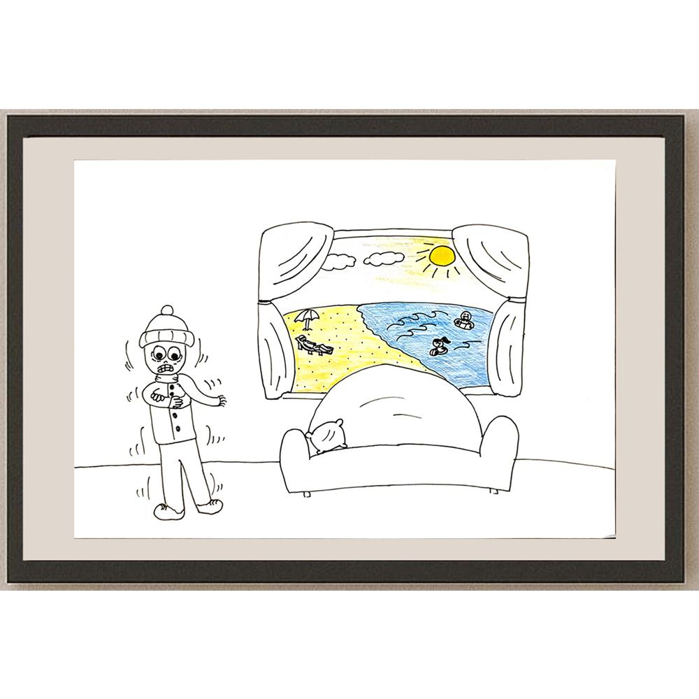 Zeynep Bidan Hacıismailoğlu 29x21cm Orijinal Karikatür BOD06989
