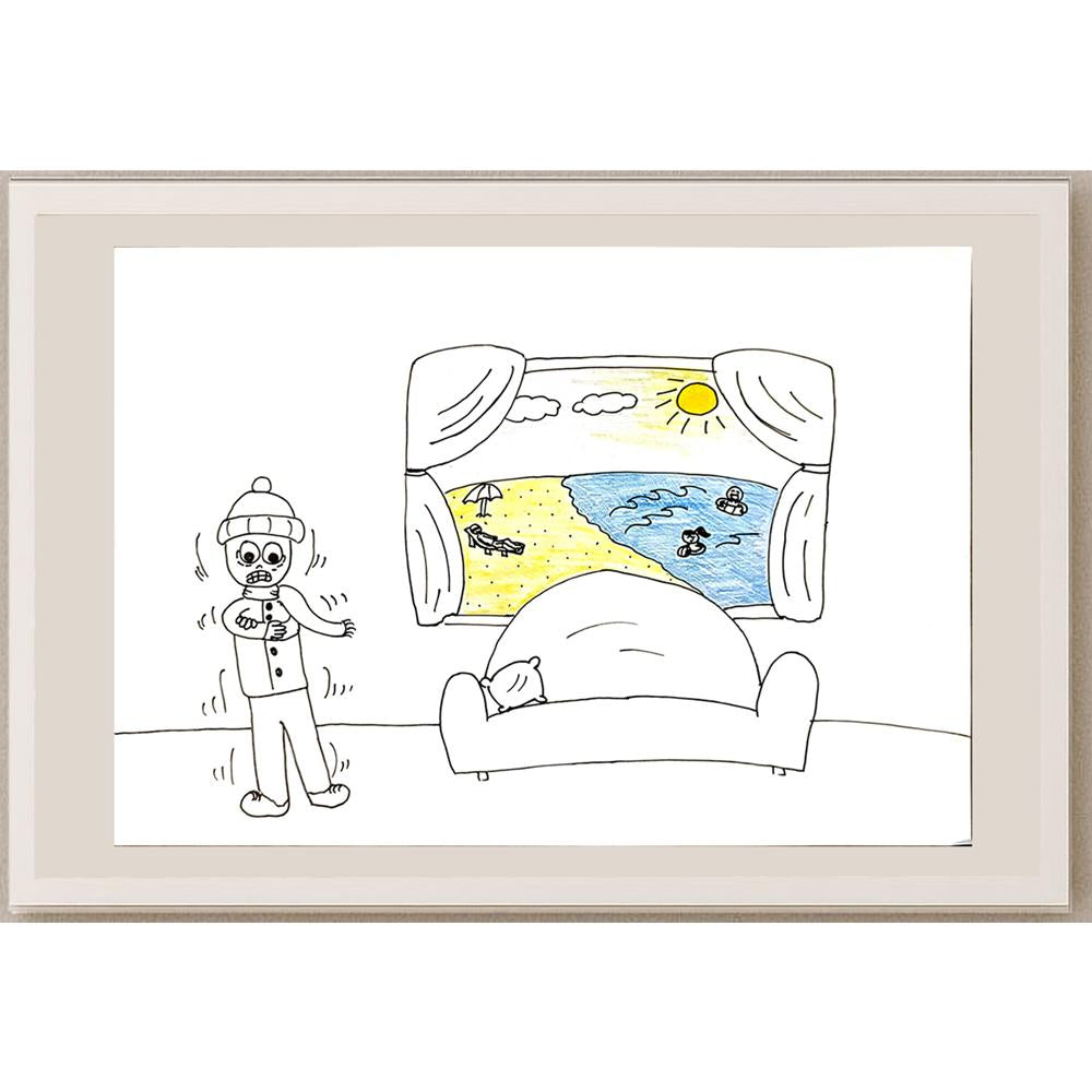 Zeynep Bidan Hacıismailoğlu 29x21cm Orijinal Karikatür BOD06989