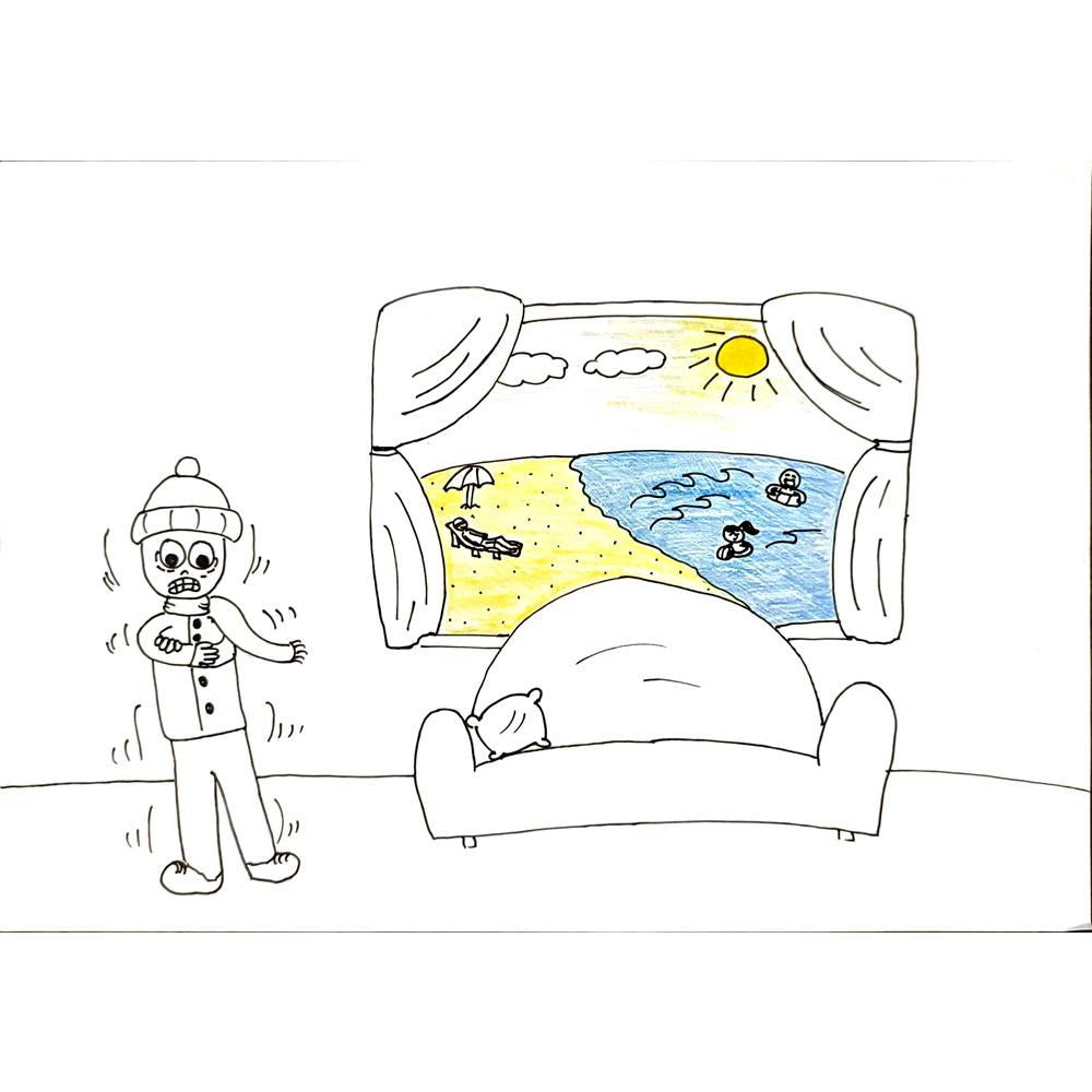 Zeynep Bidan Hacıismailoğlu 29x21cm Orijinal Karikatür BOD06989