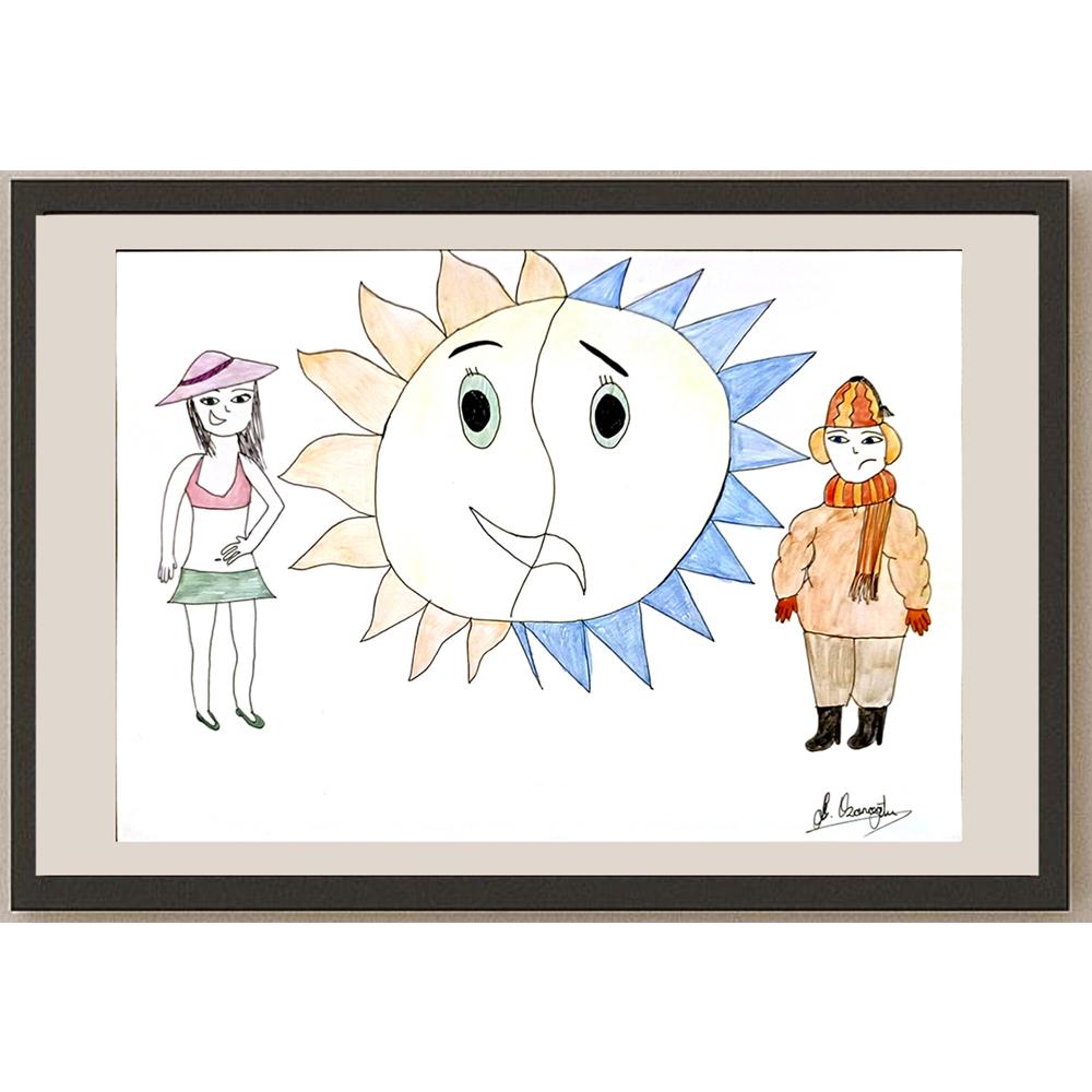 Göksu Ozanoğlu 29x21cm Orijinal Karikatür BOD06991