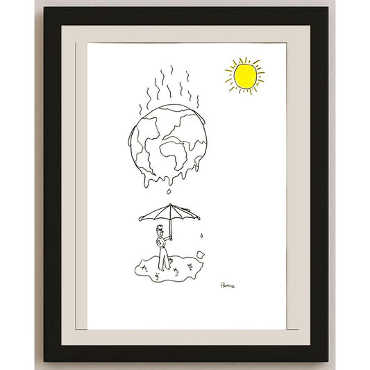 Almina Ecem Eskicindil 29x21cm Orijinal Karikatür BOD06992