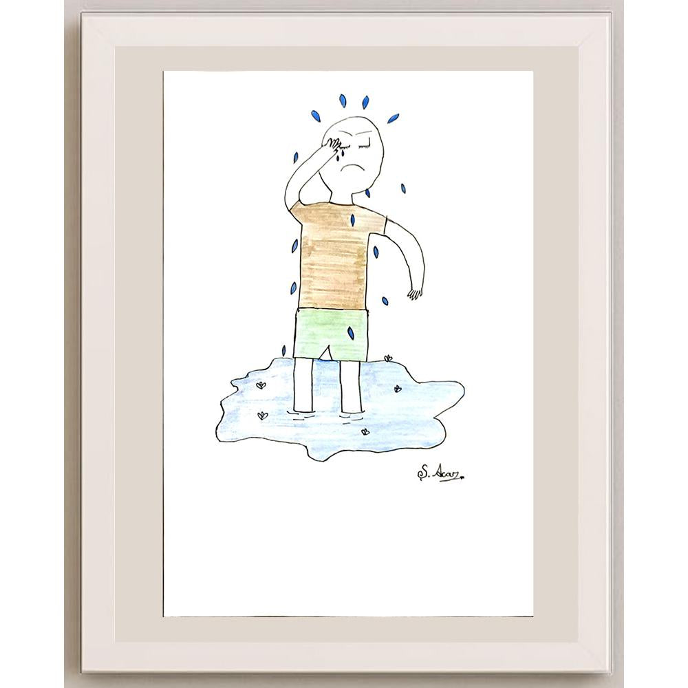 Şevval Acar 29x21cm Orijinal Karikatür BOD06993