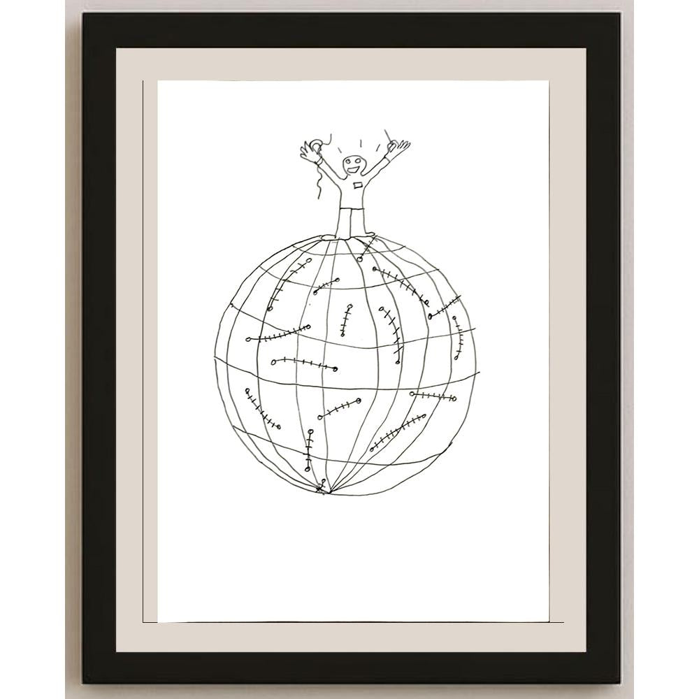 Mert CumhurÜlkü 29x21cm Orijinal Karikatür BOD06994