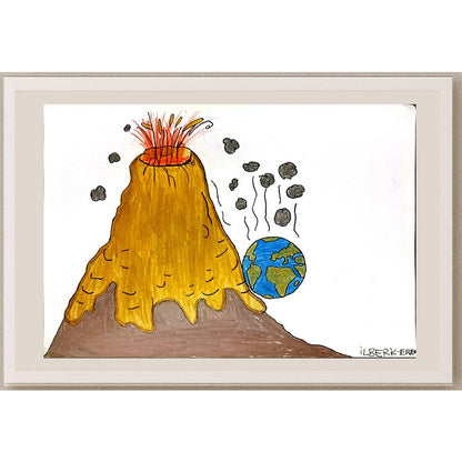 İlberk Kalelioğlu 29x21cm Orijinal Karikatür BOD06997