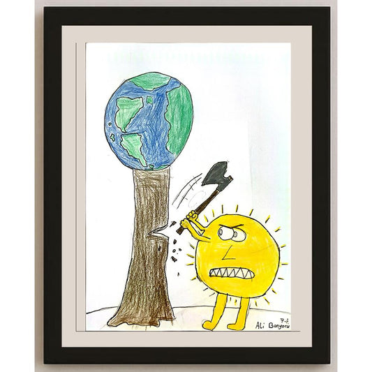Ali Banyocu 29x21cm Orijinal Karikatür BOD07000
