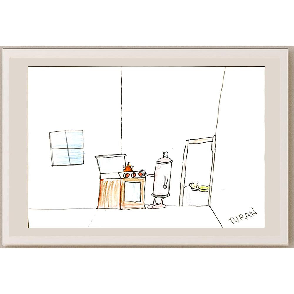 Turan Deniz Kutay 29x21cm Orijinal Karikatür BOD07001