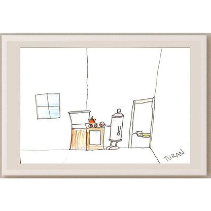 Turan Deniz Kutay 29x21cm Orijinal Karikatür BOD07001