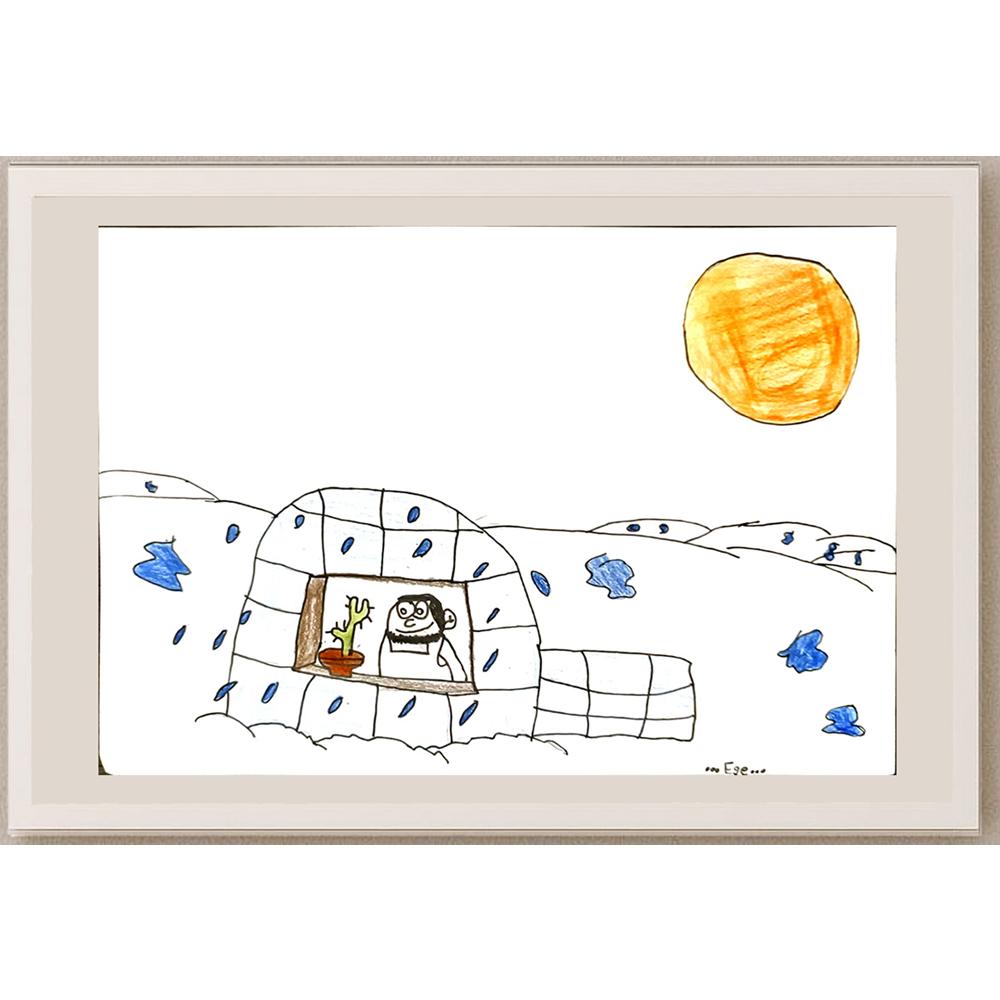 Ege Bayraktaroğlu 29x21cm Orijinal Karikatür BOD07002