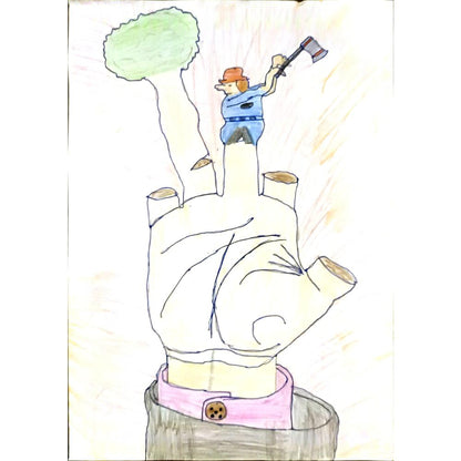 Hilal Baysal 29x21cm Orijinal Karikatür BOD07006